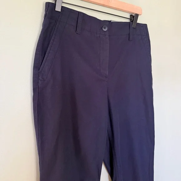 NWT Talbots Women’s Jogger Pants Relaxed Leg Navy Blue Size Medium Petite - Picture 3 of 8